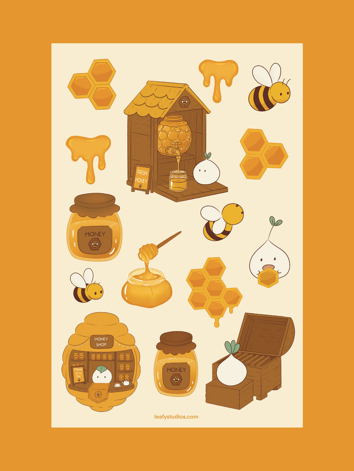 Honey Sticker Sheet