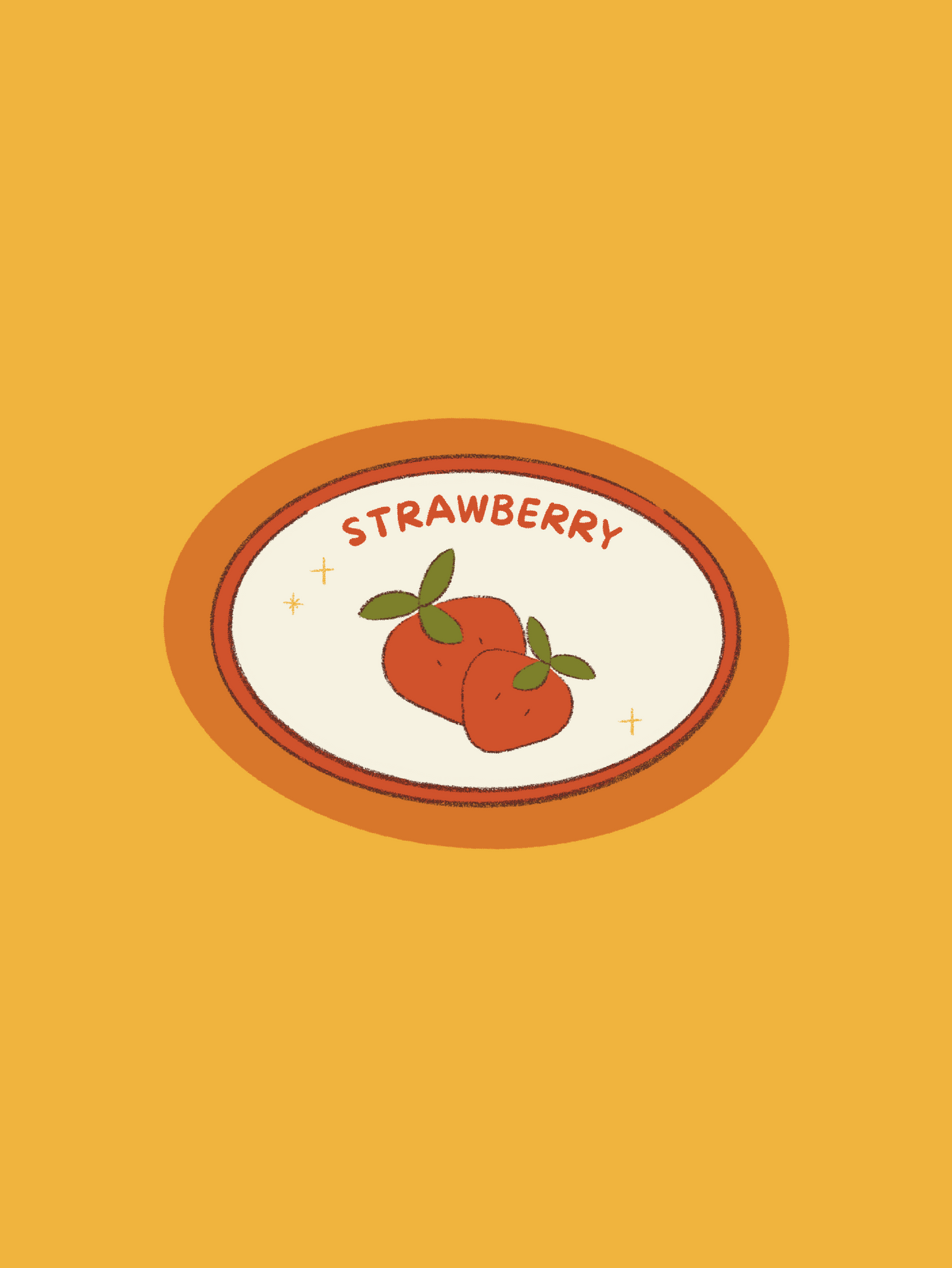 April Happy Mail - Strawberry Sticker
