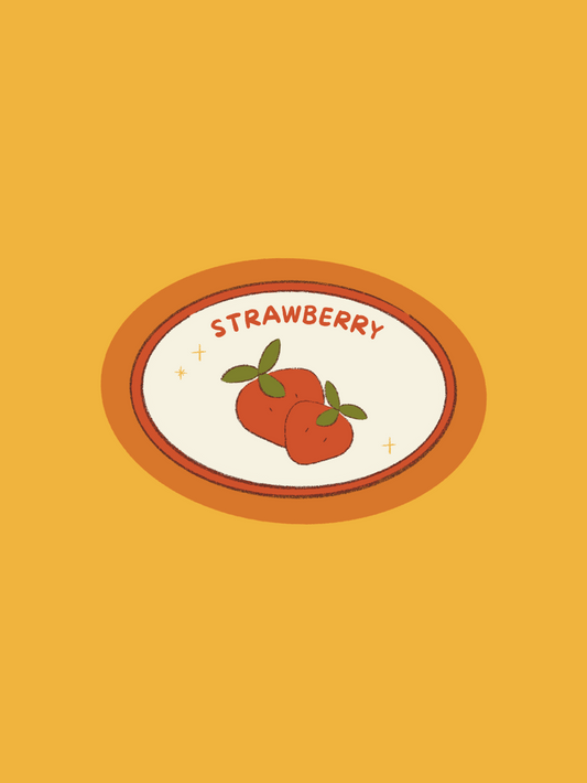 April Happy Mail - Strawberry Sticker